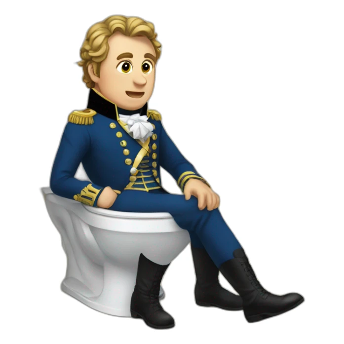 Napoléon in toilet sticker