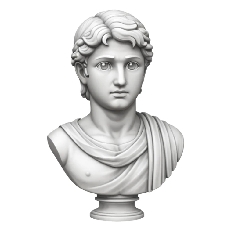 unfinished sculpture, part of the stone, david statue sticker