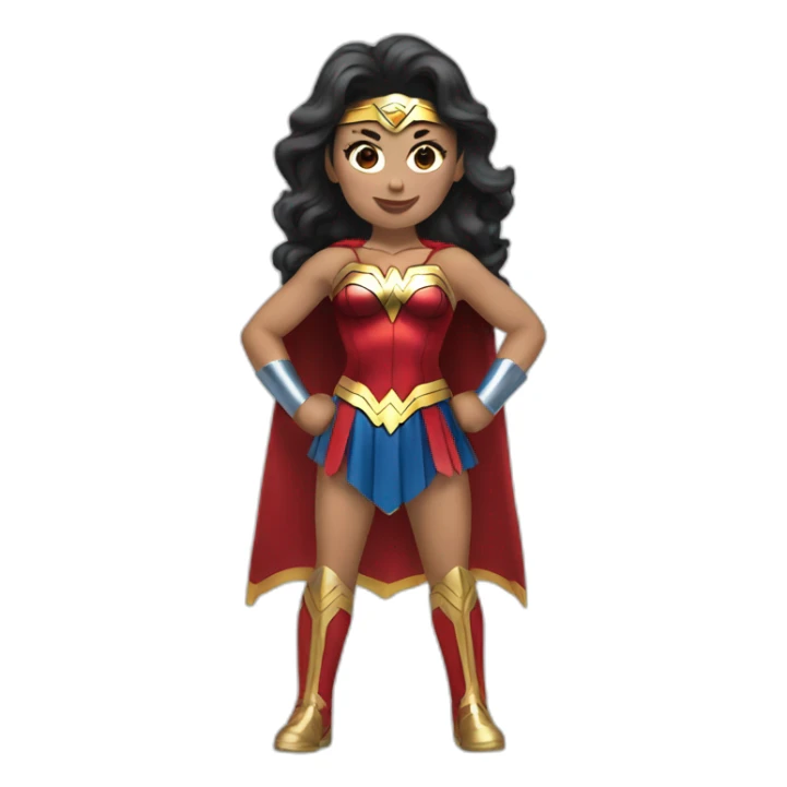 wonderwoman costume sticker