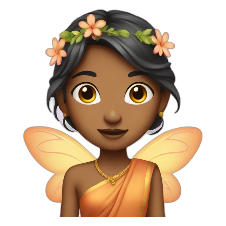 Indian girl fairy sticker