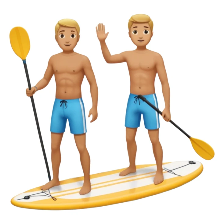 baddle boarding buddies  male wayer sticker