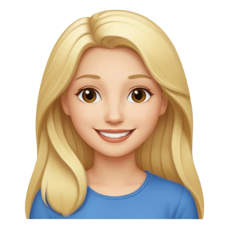 queen-in-game-of-throne, long blonde, smile sticker