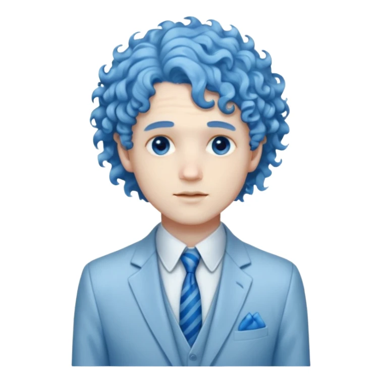 ethereal-pastel-transparent-translucent-gorgeous-spectral-dark-greyish-whitish-gloomy-man-with-blue-curly-hair-with-a-beautiful-creme-suit sticker