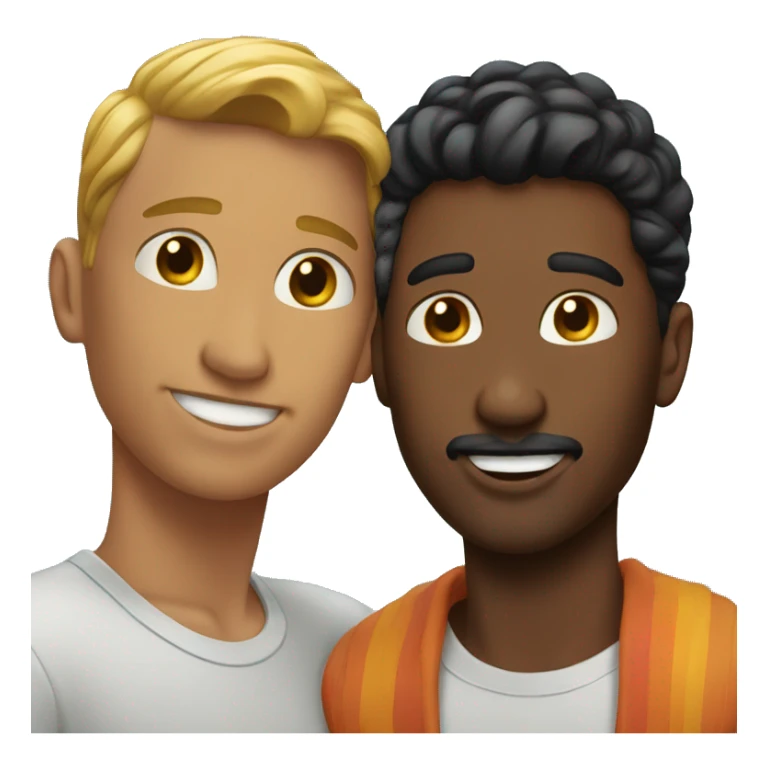 Beautiful gay couple  sticker