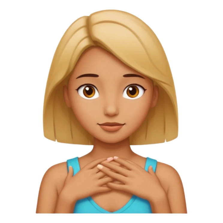 Girls arms around neck sticker