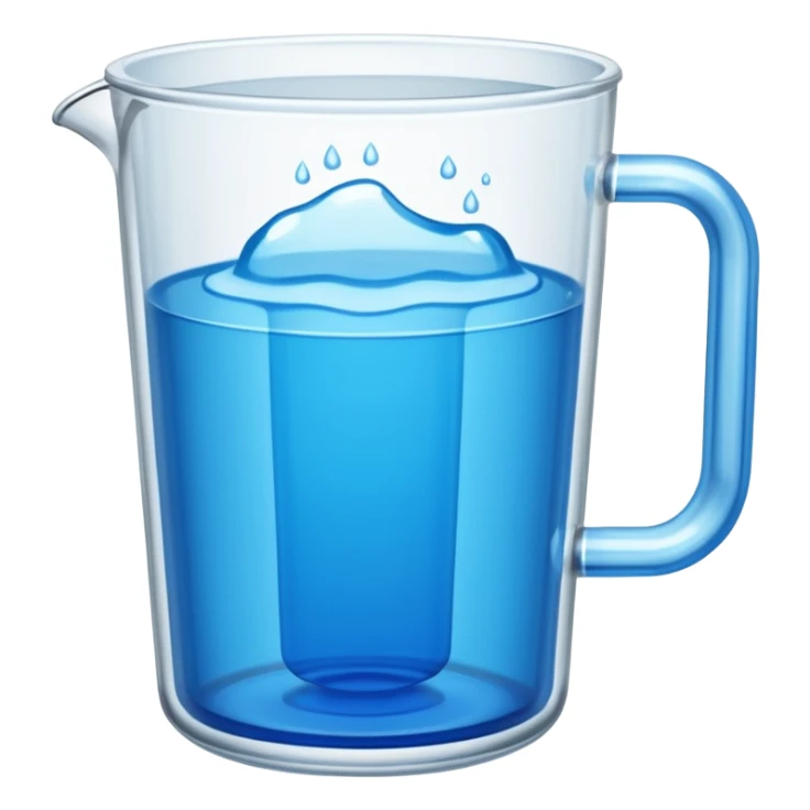 A large clear glass mug with a bright blue liquid inside. Mug had no curve to it, up and down with ridges. Similar to a beer mug. For a drink called a trashcan. Not a pitcher with a spout. Make the mug thicker and white/clear, not blue sticker