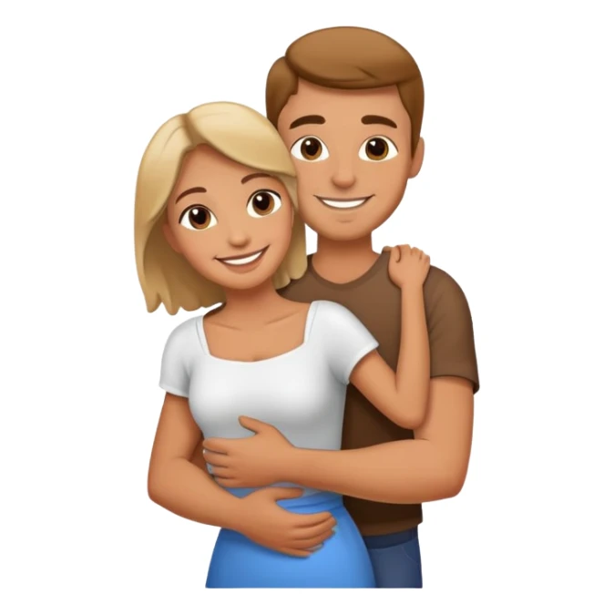 a man carrying a female in his arms sticker
