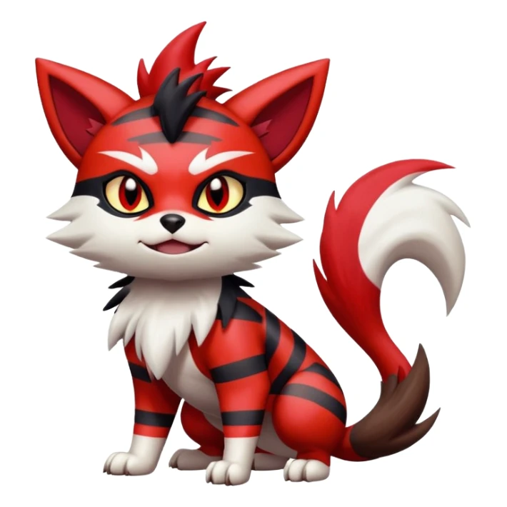 Zorua-Zangoose-Litten-hybrid-creature sticker