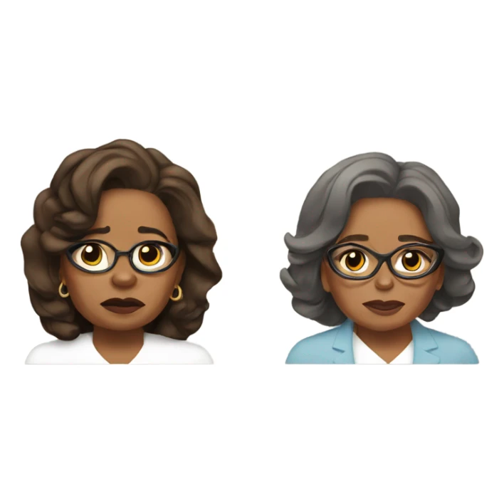 Oprah and Kamala sad sticker