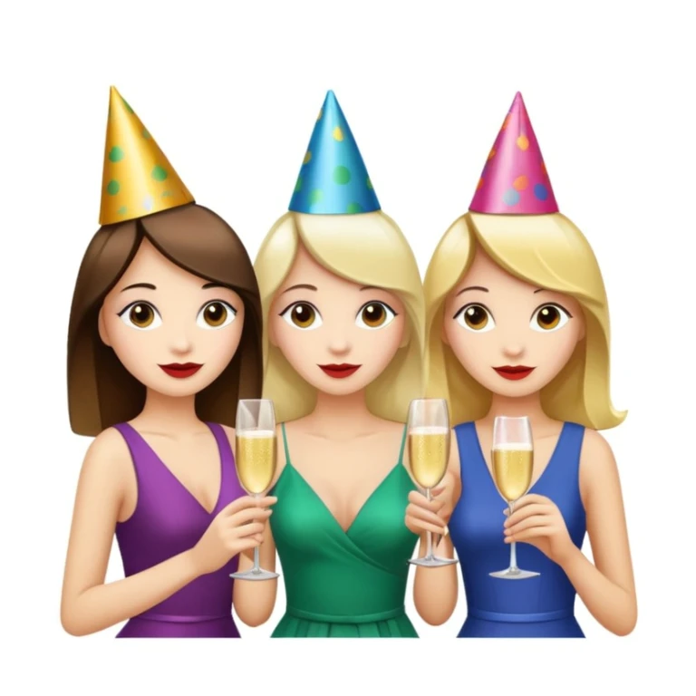 girls party in club sticker