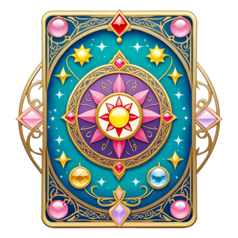 magical tarot-like card inspired by the Clow Cards from Cardcaptor Sakura sticker