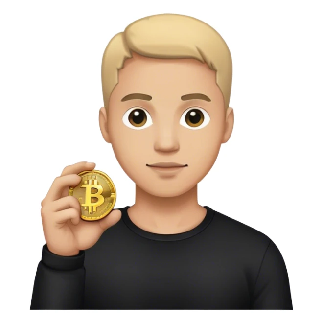 lego homme vêtement noir bitcoin sticker