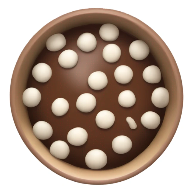 Bowl of chocolate chipits sticker