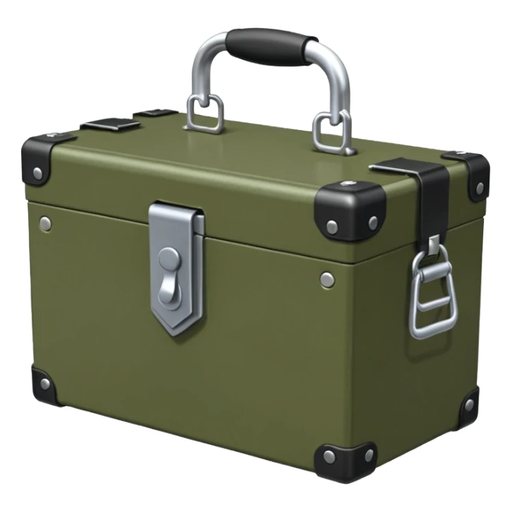 generate a very realistic closed weapon supply box sticker