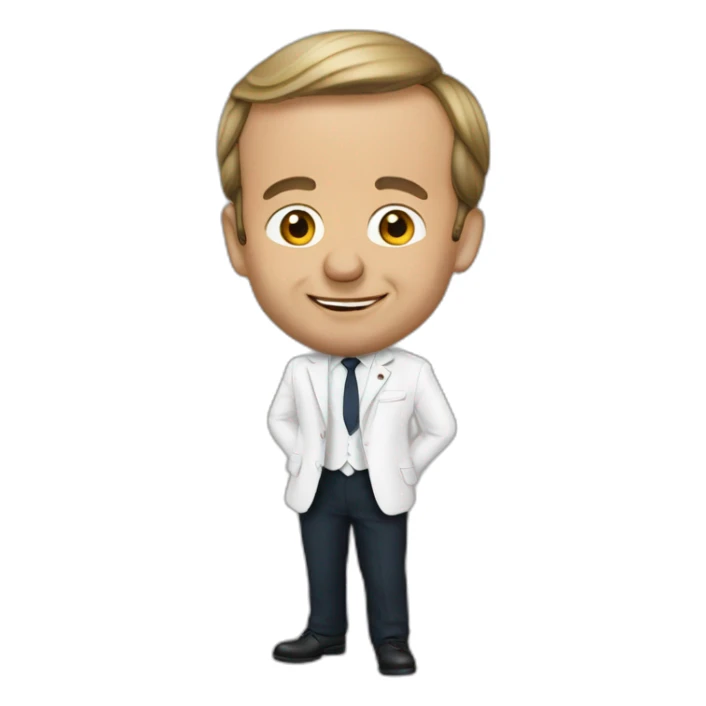 Président swiss kisse macron sticker