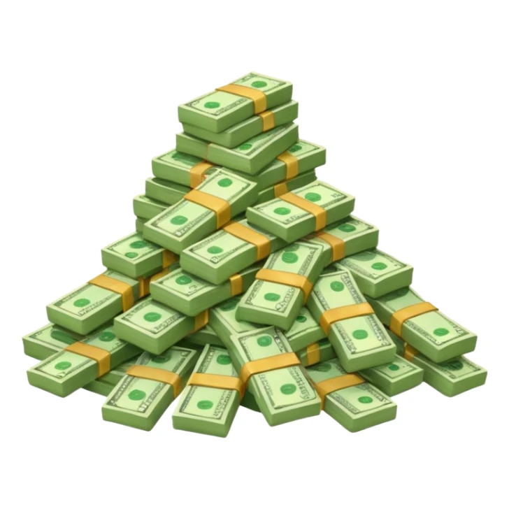 mountain of money sticker