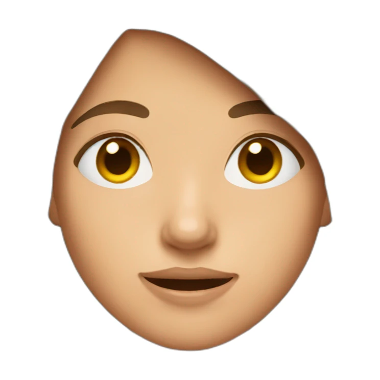 Teen with brown hair sticker