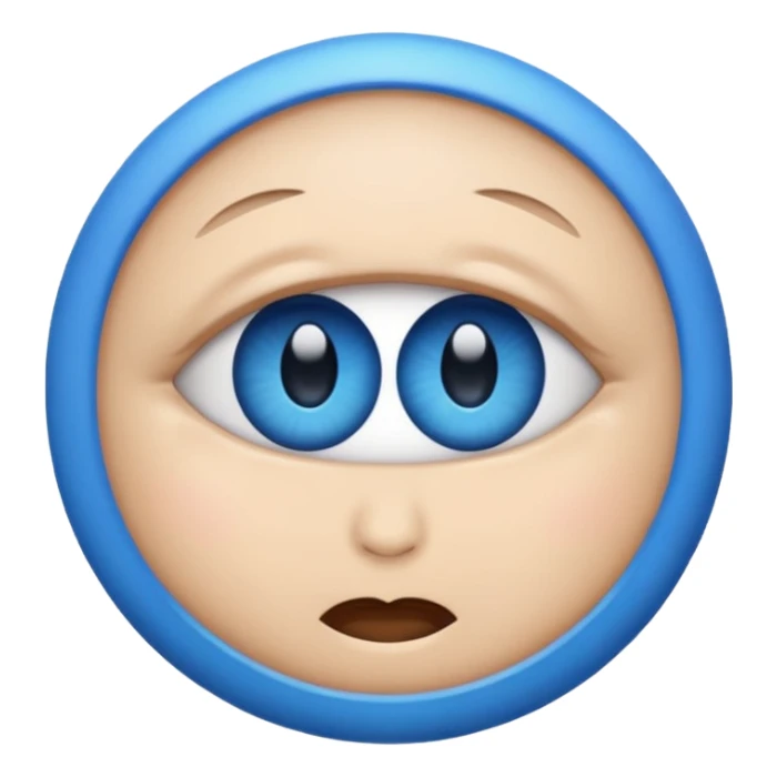 world emoji in eye emoji sticker