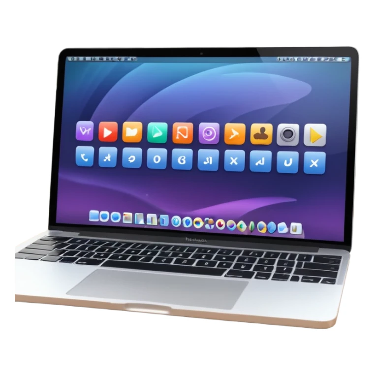 macbook showing you timle in screen for after effect sticker