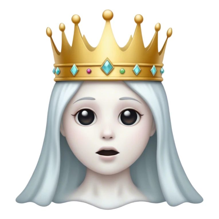 Ghost with crown sticker