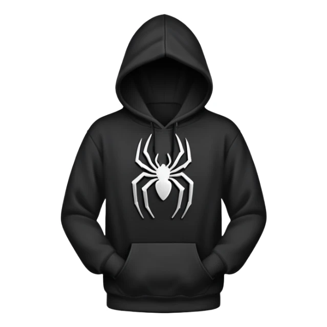 The Black Sp5der Hoodie features a black base with distinctive middle spot where there is a spider web on it, and the whole hoodie is black in the spider web in the middle is black with the no spider in the middle sticker