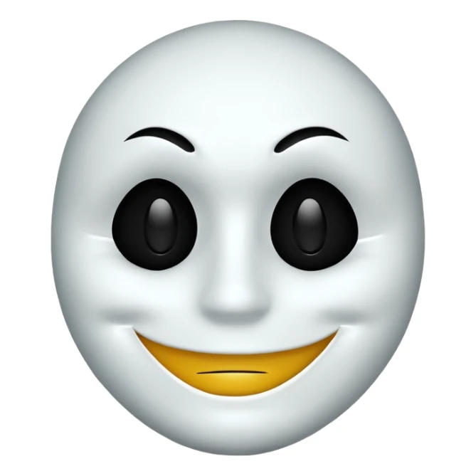 One smiley mask but under it is a sad face sticker