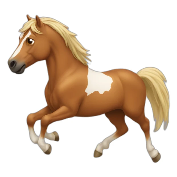 Un cheval qui saute aux dessus d'une haie sticker