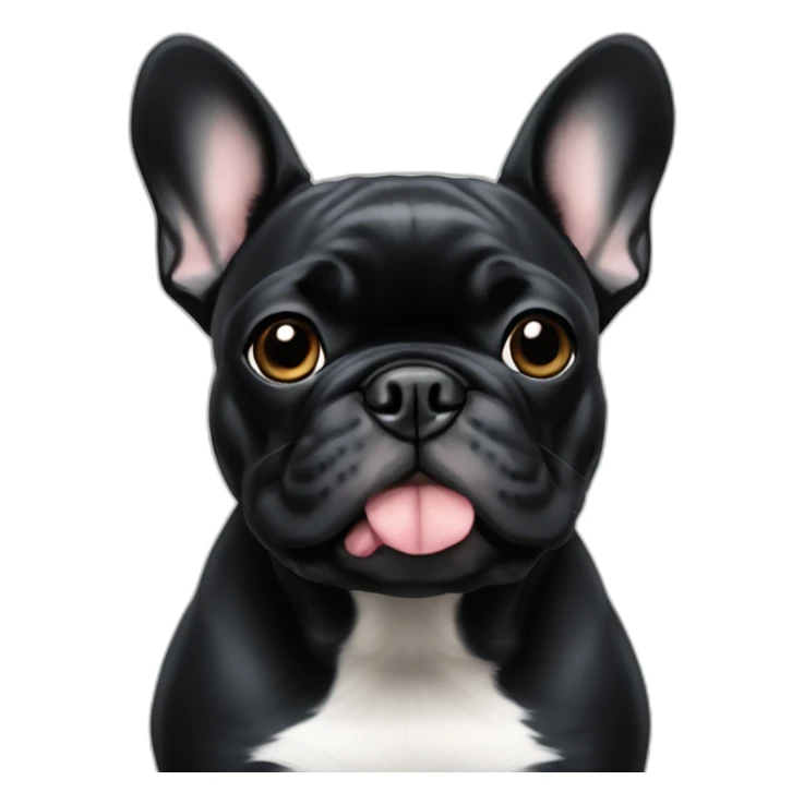All Black French bulldog sticker