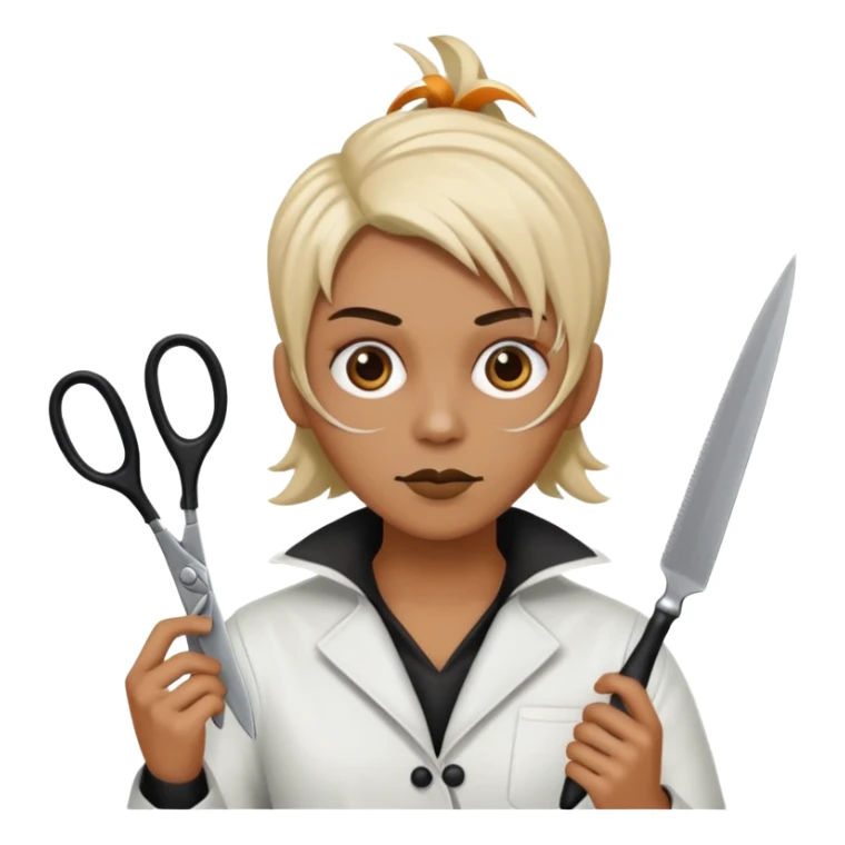 hairdressers nightmare halloween sticker