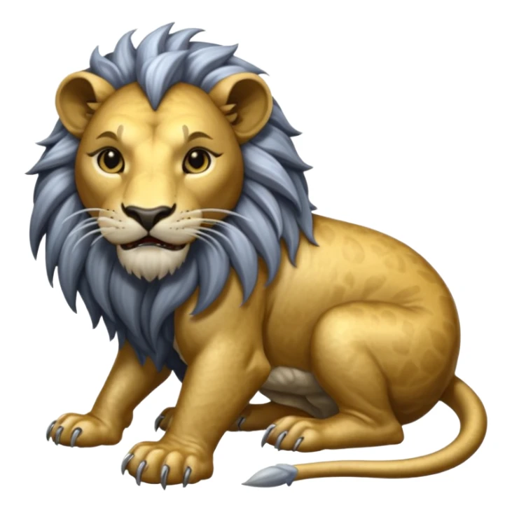 Elder Scrolls Online Lion eating its tail Ouroboro silver sticker