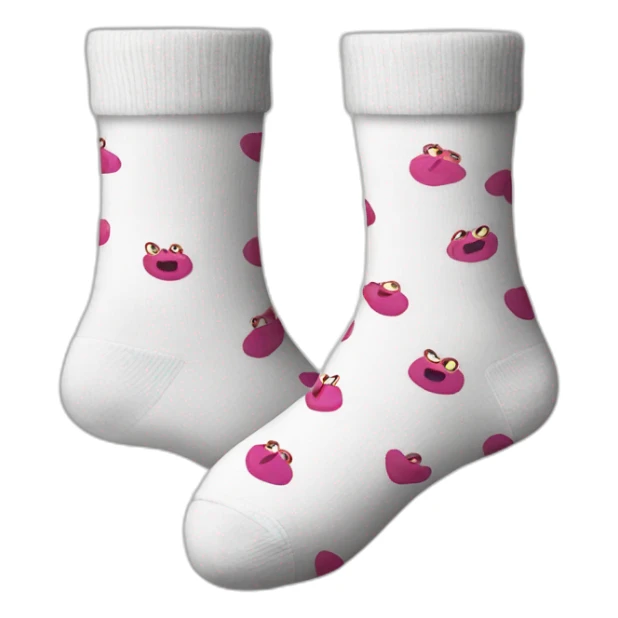 just socks. an emoji of a pair of socks. that's it. sticker