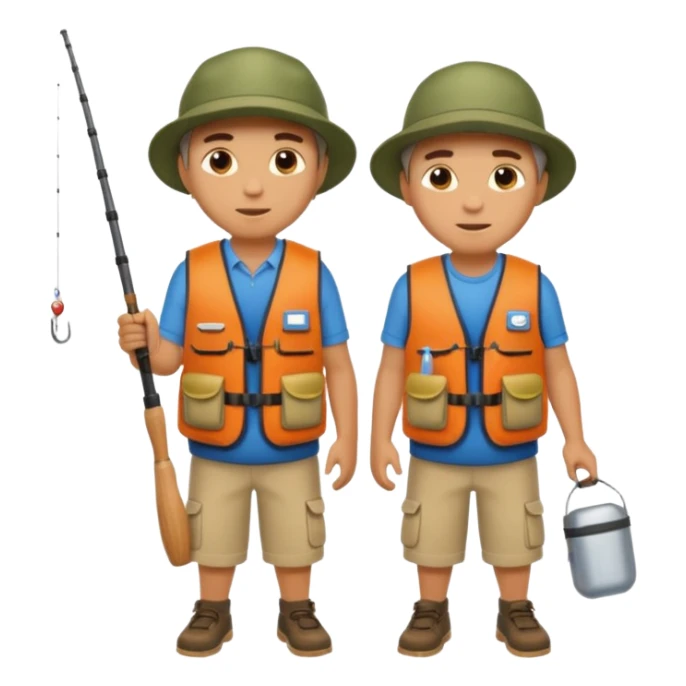 two brothers fishing sticker