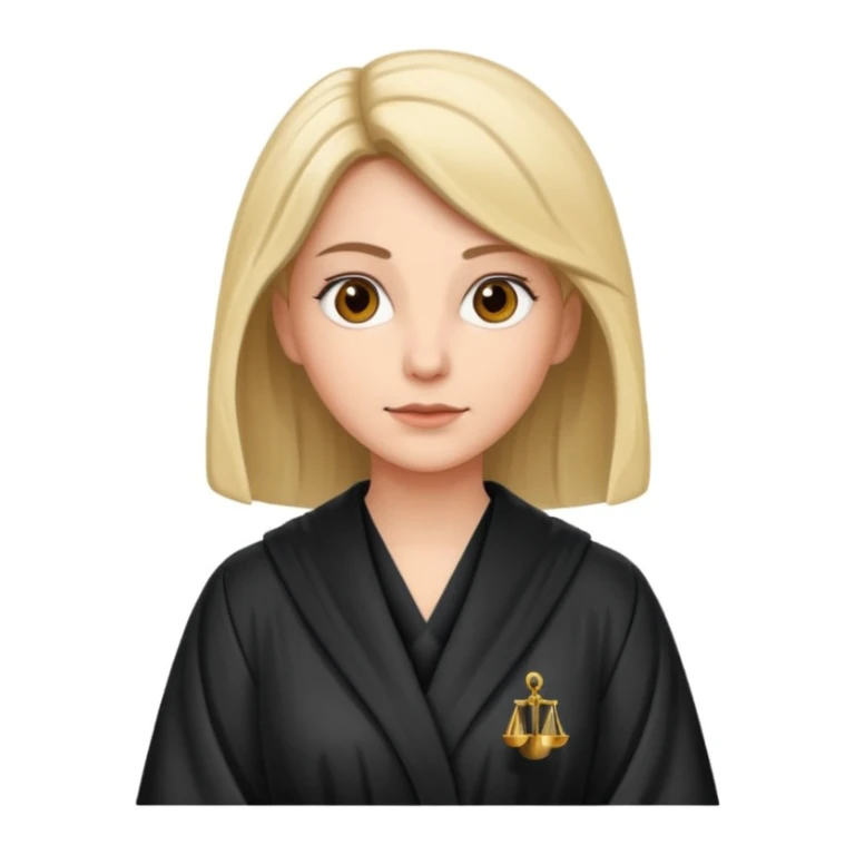 
woman lawyer Wearing a robe sticker