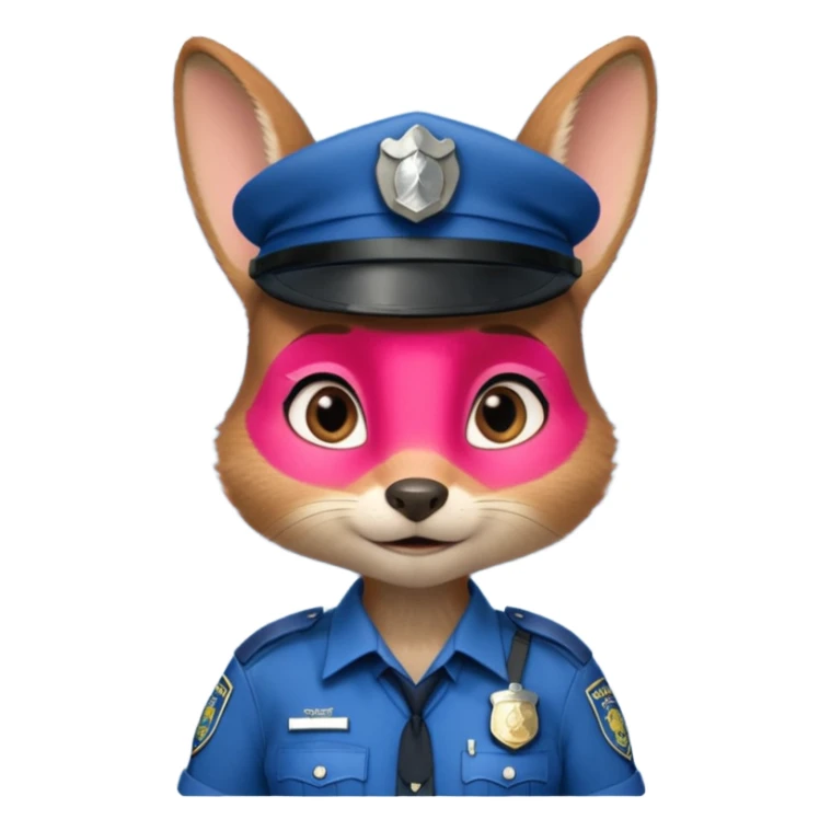 Judy Hopps (rabbit, without cap) from the Zootopia Disney movie sticker