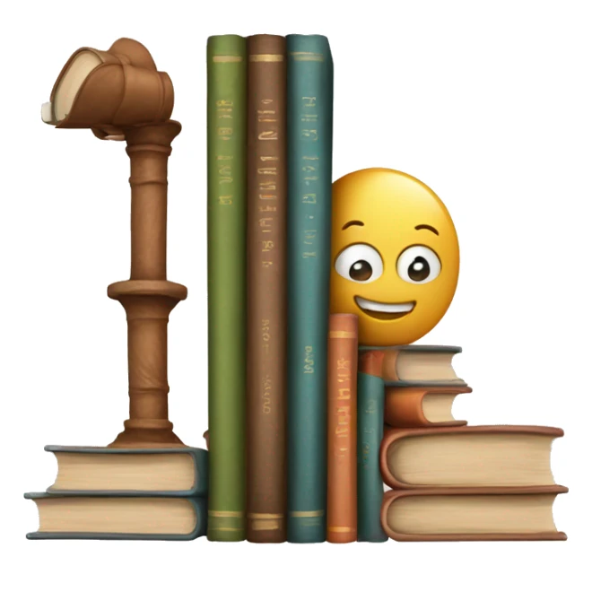 books on one side toys on the other scale leaning more on one side  sticker