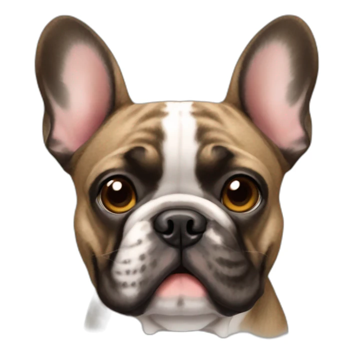 Brindle french bulldog sticker