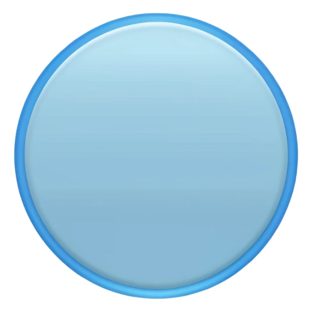 light blue circle sticker