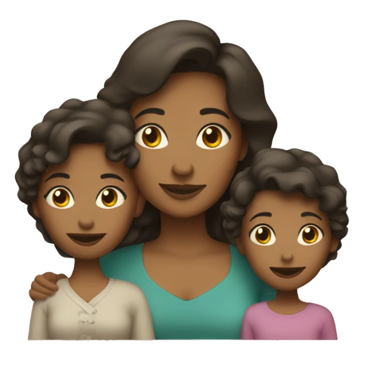 Mom and her 2 daughters  sticker