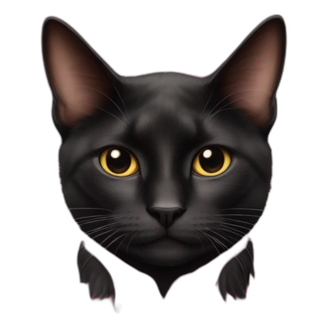 black-cat-wear-pink-shirt-takephotos sticker