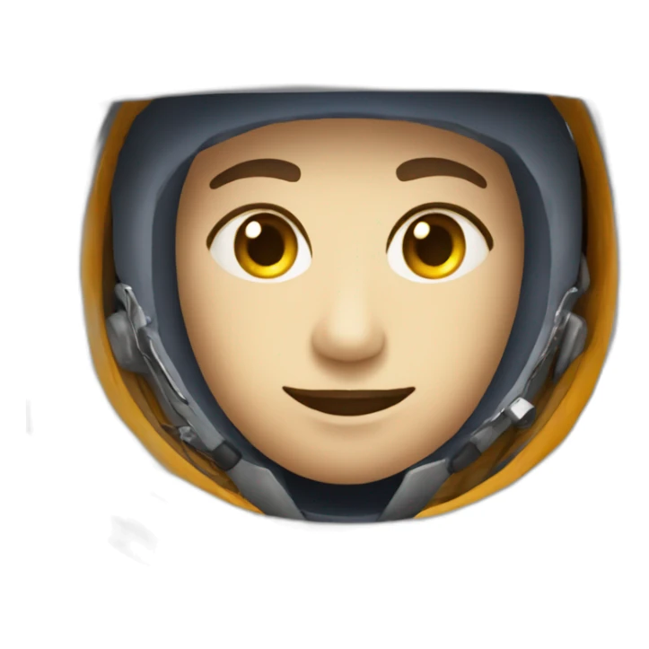 Chat cosmonaute avec un safran sticker