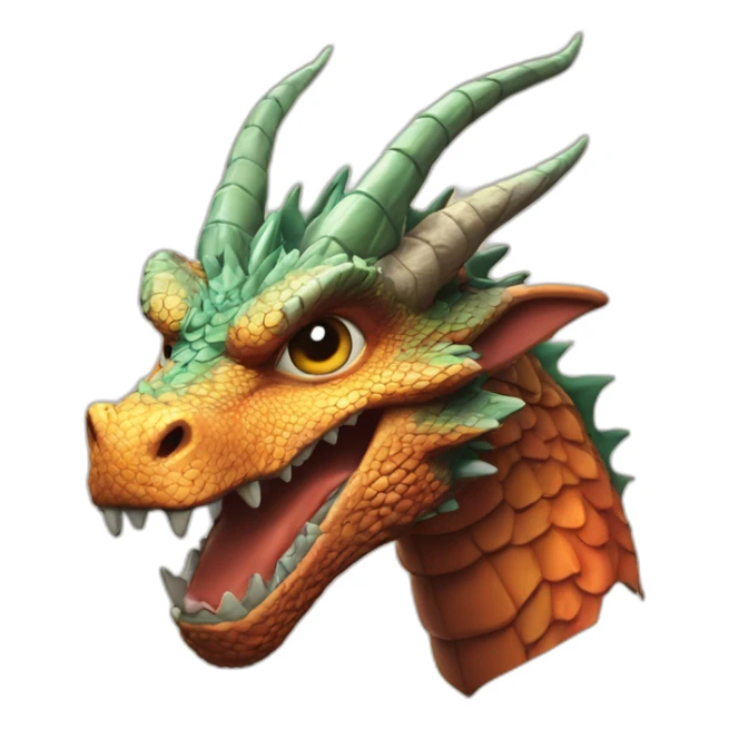 Tu m dragon qui marque un but au fot sticker