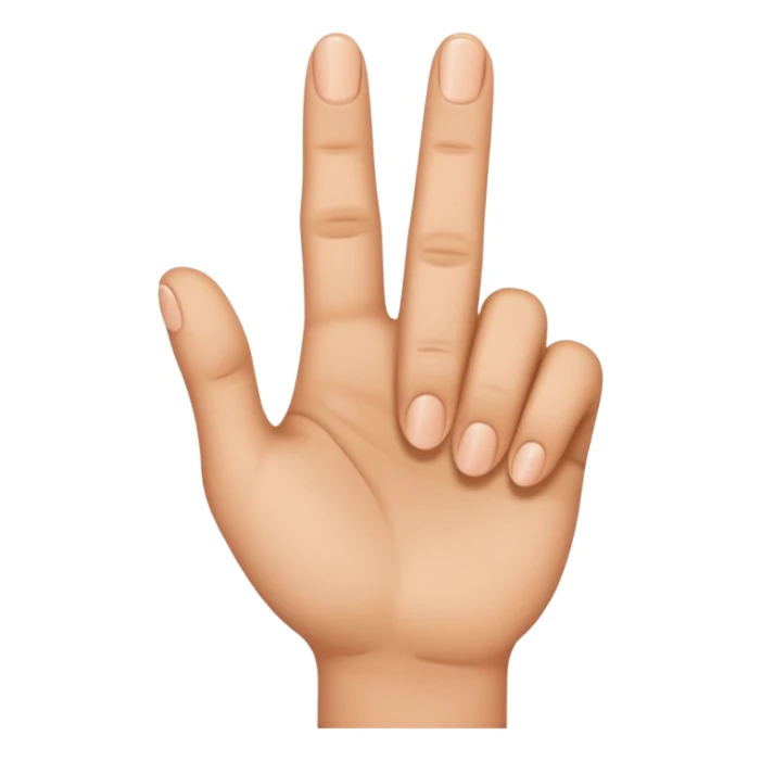 only ONE finger of a hand sticker