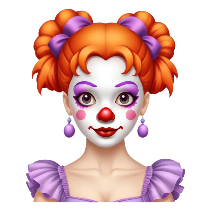 Ballerina im clownkostym  sticker