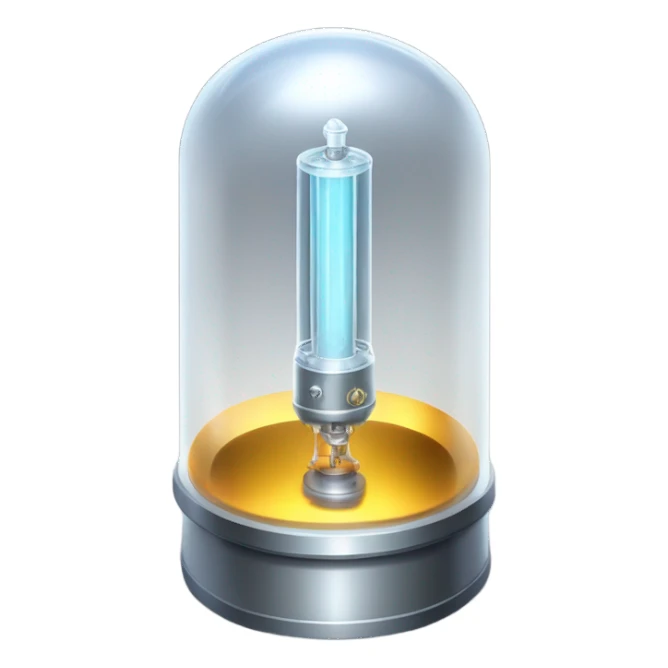 disk of quartz in valve vacuum tube sticker