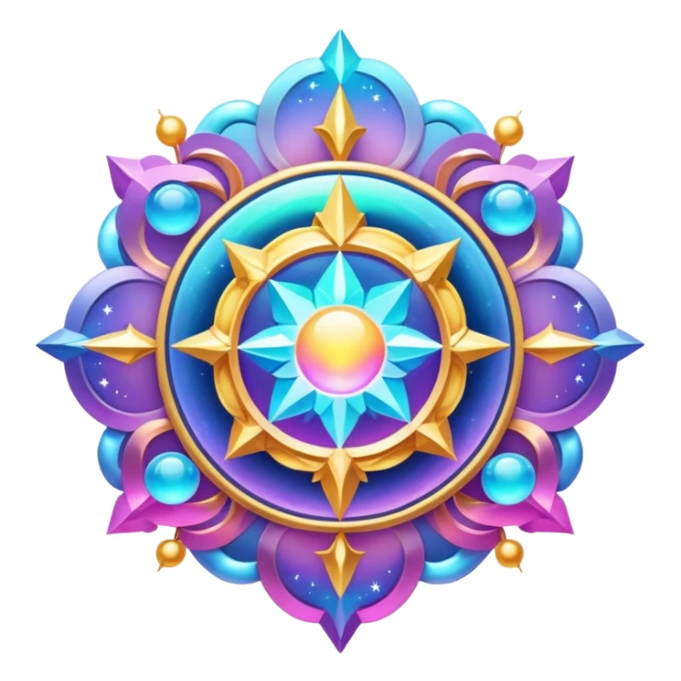 Epic divine celestial complex detailed iridescent gradients aesthetic-scenery-Decorations sticker