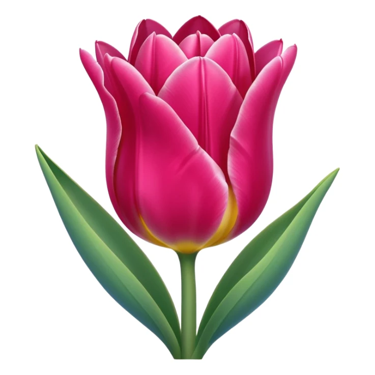 Emoji de un tulipán azul sticker