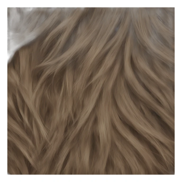 pile of hair on ground sticker