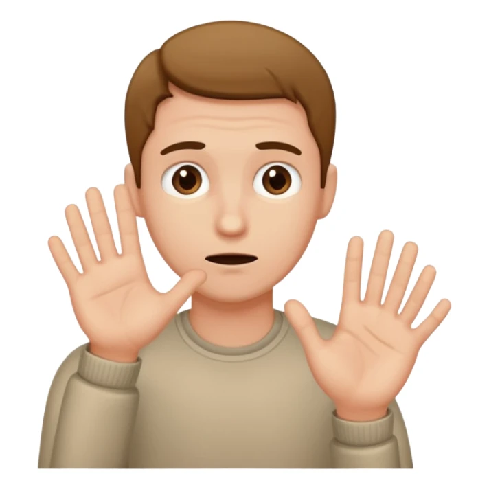 Un homme possessif qui essaye d’attraper quelqu’un avec sa main sticker