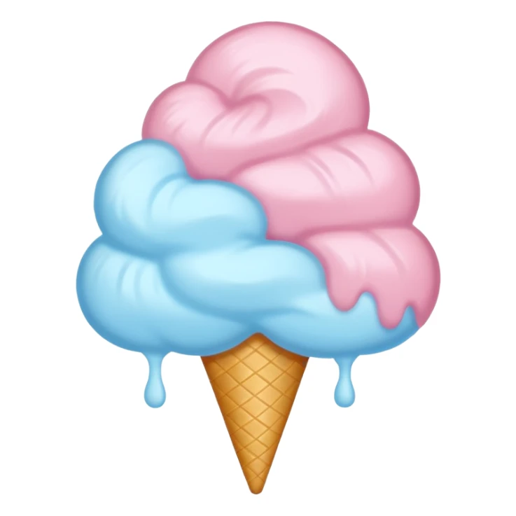 Cotton Candy, Blue Cloud Cotton Candy – light blue puff, oversized and airy. sticker