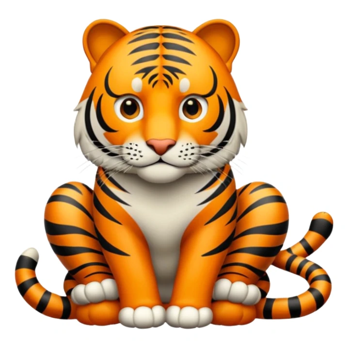 Tigre adulto feroz en la cima  sticker